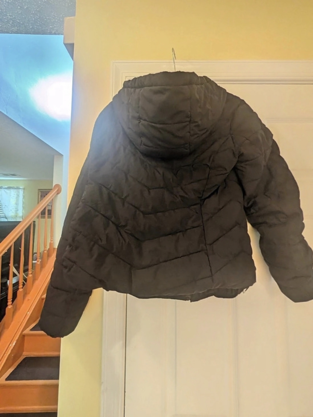 Lauren Ralph Lauren Black Puffer Jacket Size Medium Like New - Picture 4 of 7